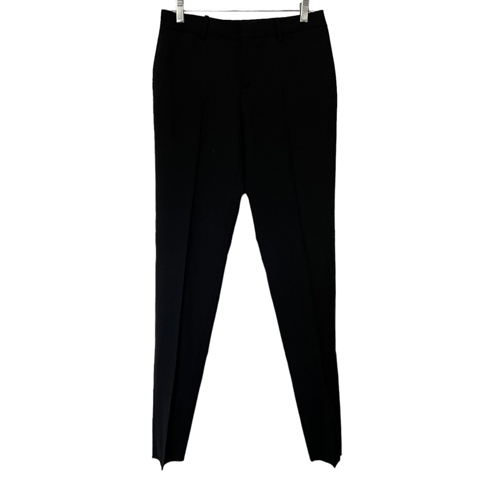 COACH WOOL BLEND PENCIL PANTS/TROUSERS BLACK SIZE 2.